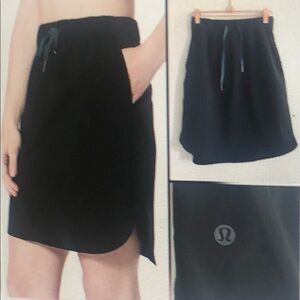 Lululemon Black On the Fly Skirt 21" Size 4